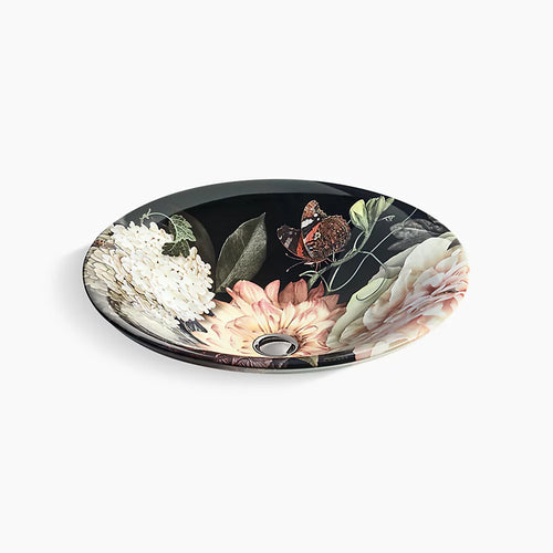 Kohler 17-3/4" round drop-in bathroom sink, no overflow