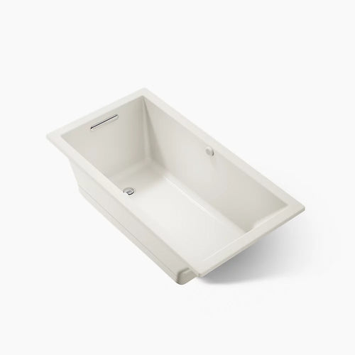 Kohler Underscore Heated Bubblemassage Air Bath With Bask Heated Surface 60 x 32-Inch Drop-In Bathtub