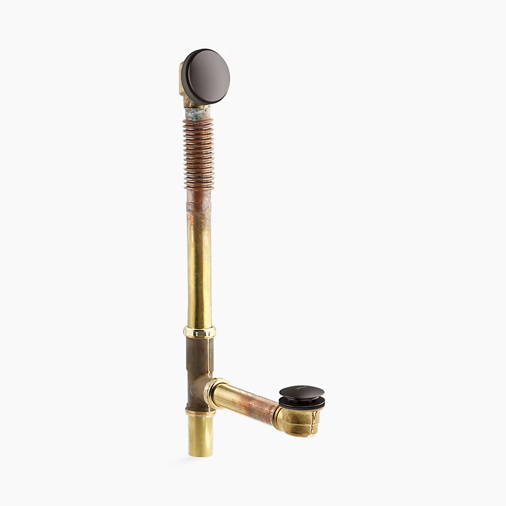Kohler Brass toe tap bath drain