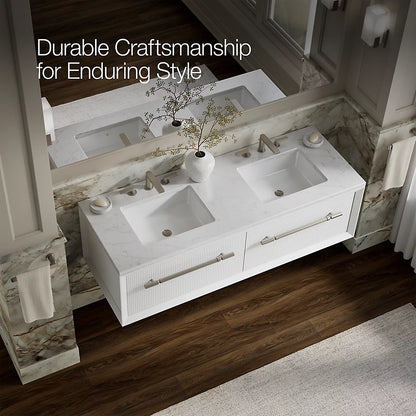 Kohler 60" wall-hung bathroom vanity cabinet