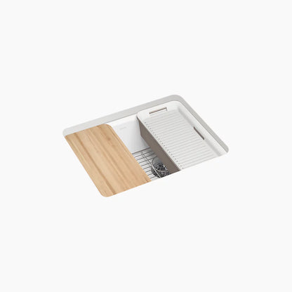 Kohler 25" undermount single-bowl workstation kitchen sink