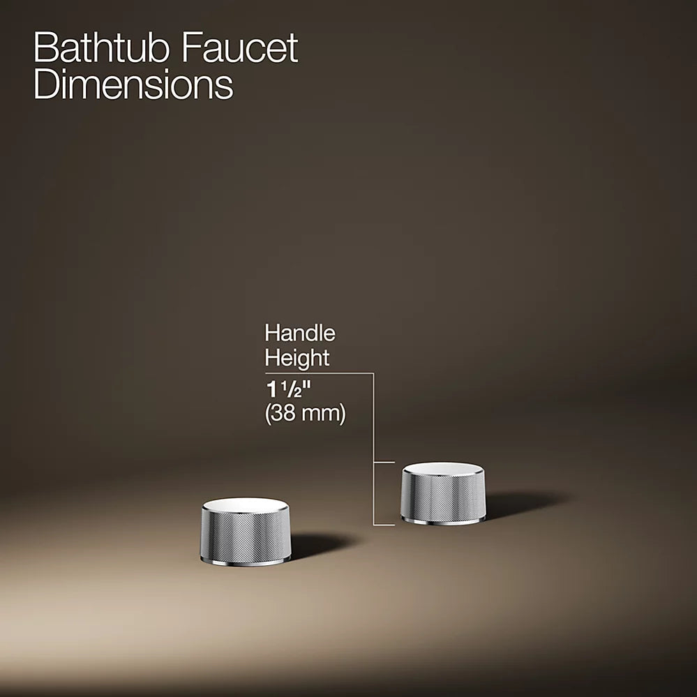 Kohler Deck-mount bath faucet handles with Oyl design