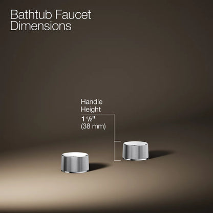 Kohler Deck-mount bath faucet handles with Oyl design