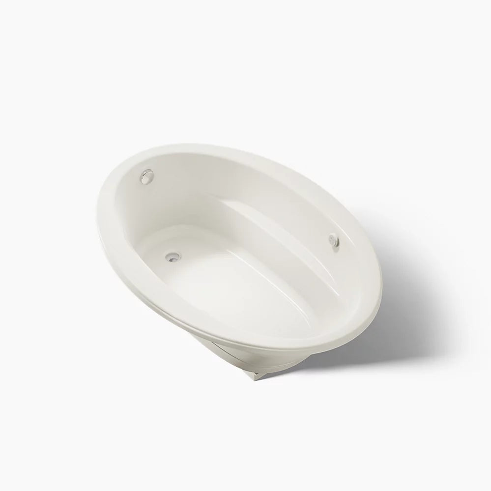 Kohler Sunward Heated Bubblemassage Air Bath With Bask Heated Surface 60 x 42-Inch Drop-In Bathtub