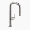 Kohler Touchless pull-down kitchen sink faucet with two-function sprayhead