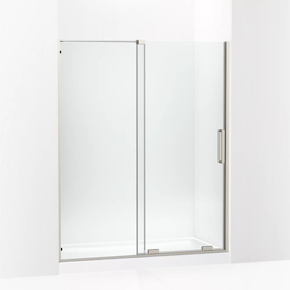 Kohler Sliding shower door, 71-3/4" H x 55-3/4 - 59-3/4" W, with 5/16" thick Crystal Clear glass