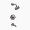 Kohler Rite-Temp® bath and shower trim kit with push-button diverter and cross handle, 1.75 gpm