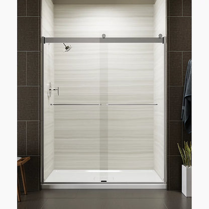 Kohler 74" H sliding shower door with 1/4"-thick glass