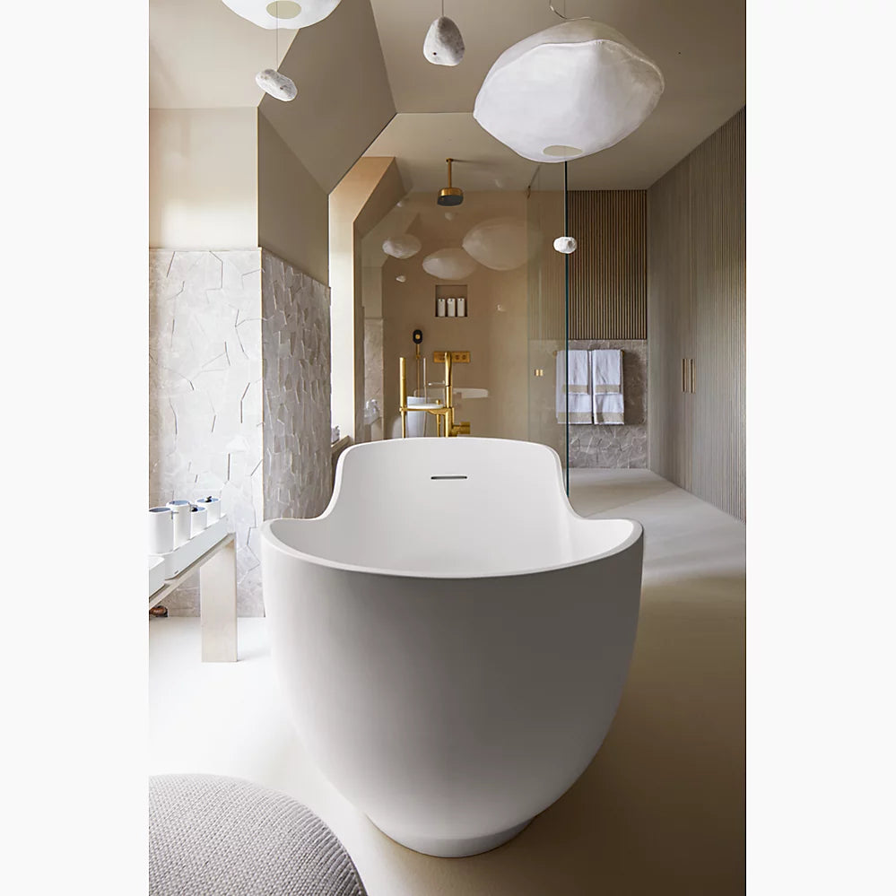 Kohler Floor-mount bath filler trim with lever handles and handshower