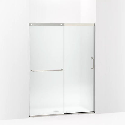 Kohler Sliding shower door, 70-1/2" H x 50-1/4 - 53-5/8" W, with 1/4" thick Frosted glass