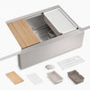 Kohler 29-1/2" undermount single-bowl farmhouse workstation kitchen sink