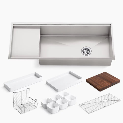 Kohler 45" undermount single-bowl workstation kitchen sink