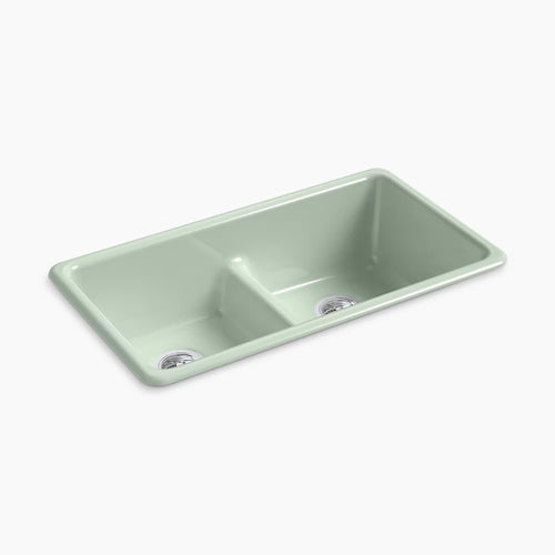 Kohler Smart Divide® 33" top-/undermount double-bowl kitchen sink