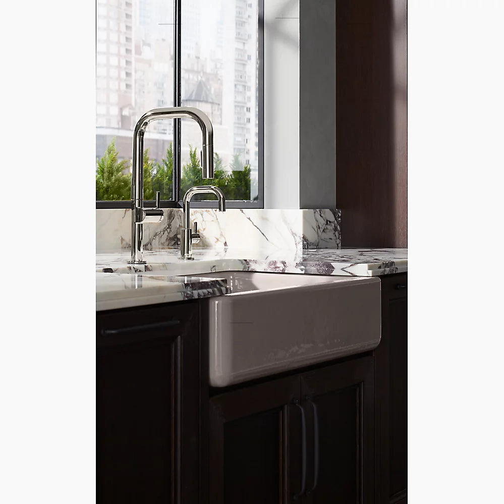 Kohler Touchless pull-down kitchen sink faucet with two-function sprayhead