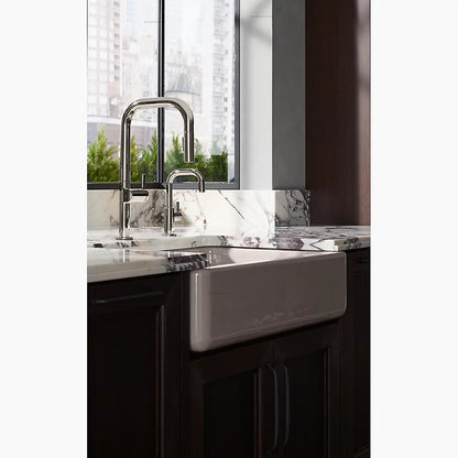 Kohler Touchless pull-down kitchen sink faucet with two-function sprayhead