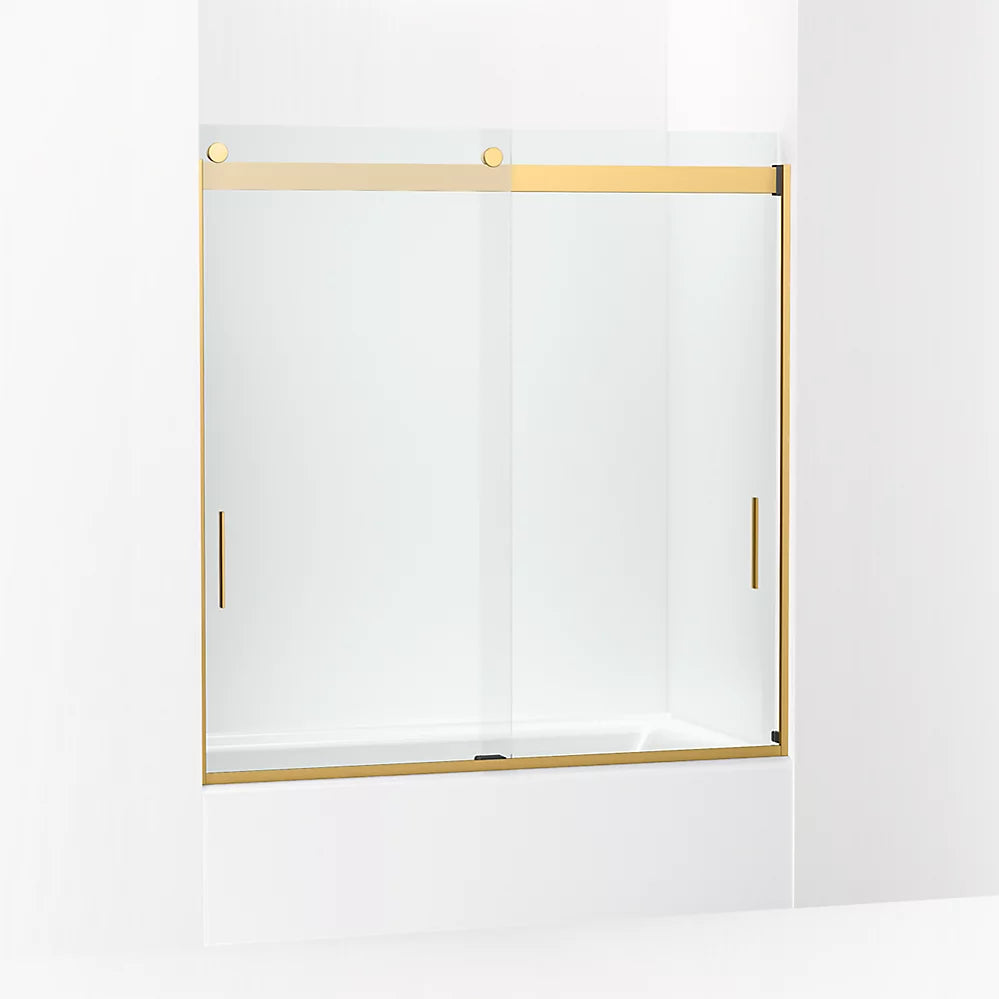 Kohler 62" H sliding bath door with 1/4"-thick glass