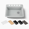 Kohler Riverby® 27" undermount single-bowl workstation kitchen sink