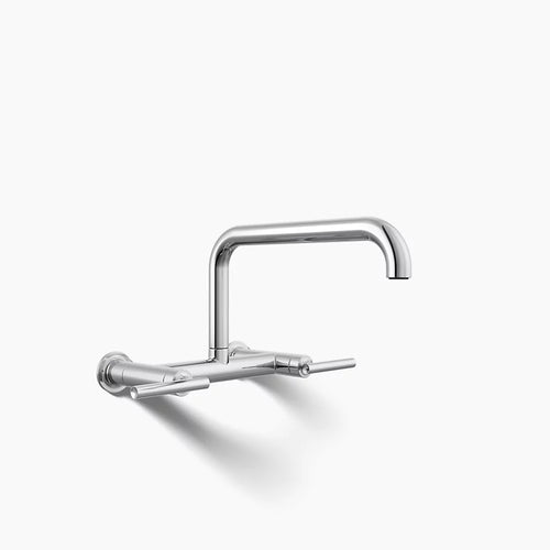 Kohler Two-hole wall-mount bridge kitchen sink faucet