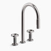 Kohler Billet® Touchless pull-down kitchen sink faucet with two-function sprayhead