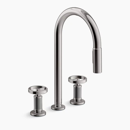 Kohler Billet® Touchless pull-down kitchen sink faucet with two-function sprayhead