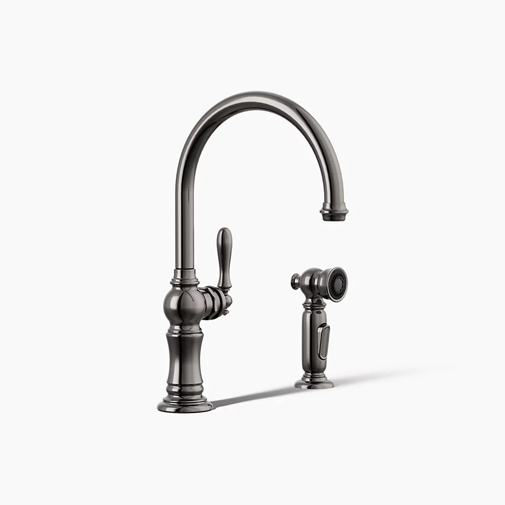 Kohler Artifacts® Single-handle kitchen sink faucet with two-function sprayhead