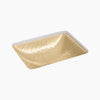 Yepsen® 20" rectangular undermount bathroom sink, no overflow