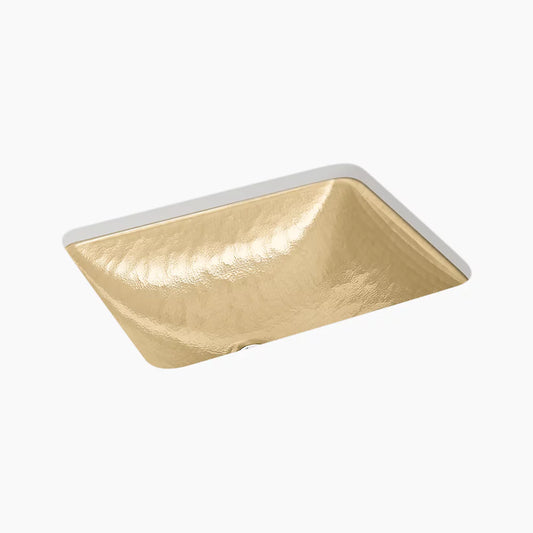 Yepsen® 20" rectangular undermount bathroom sink, no overflow