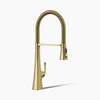 Kohler Graze® Semi-professional kitchen sink faucet with three-function sprayhead