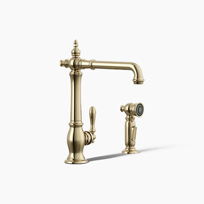 Kohler Artifacts® Single-handle kitchen sink faucet with side sprayer