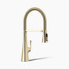 Kohler Graze® Semi-professional kitchen sink faucet with three-function sprayhead