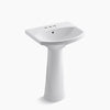 Kohler 22-3/4" rectangular pedestal bathroom sink