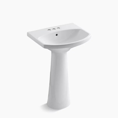 Kohler 22-3/4" rectangular pedestal bathroom sink
