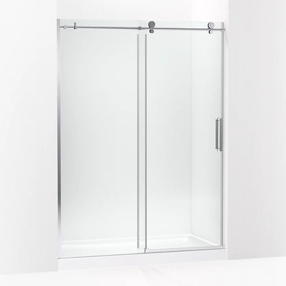 Kohler Sliding shower door, 78" H x 56-1/8 - 59-7/8" W, with 3/8" thick Crystal Clear glass