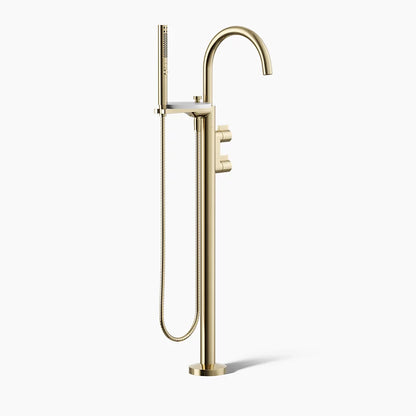 Kohler Floor-mount bath filler trim with lever handles and handshower