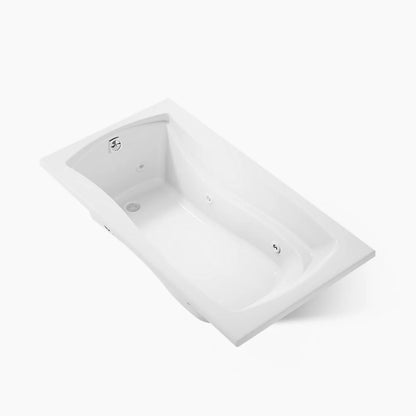 Kohler Mariposa 35-7 Whirlpool Bath With End Drain And Heater 66 x 35-Inch Drop-In Bathtub