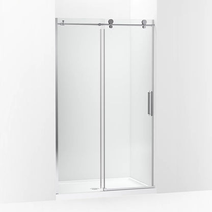 Kohler Sliding shower door, 78" H x 44-1/8 - 47-7/8" W, with 3/8" thick Crystal Clear glass