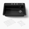 Kohler Riverby® 33" top-mount single-bowl kitchen sink