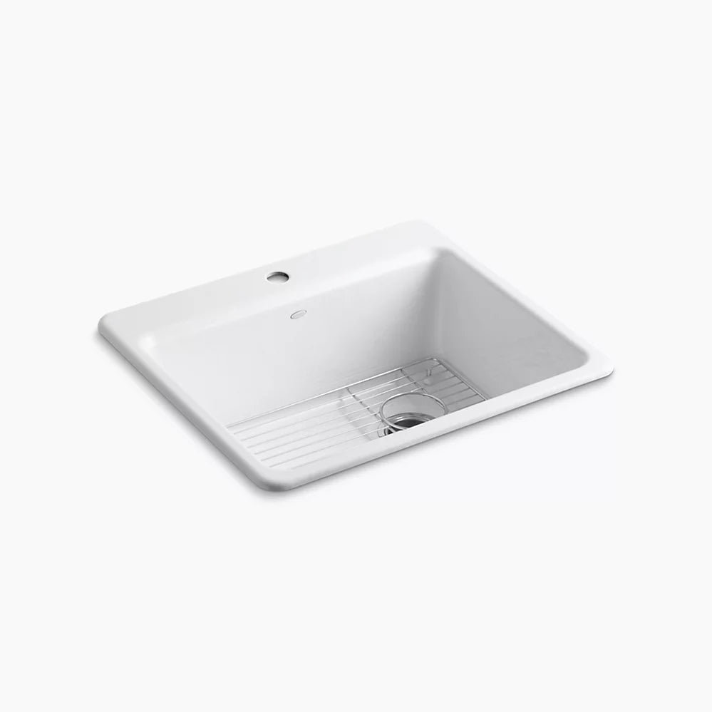 Kohler Riverby® 25" top-mount single-bowl kitchen sink