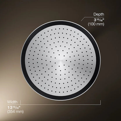 Kohler Round 14" single-function rainhead, 2.5 gpm