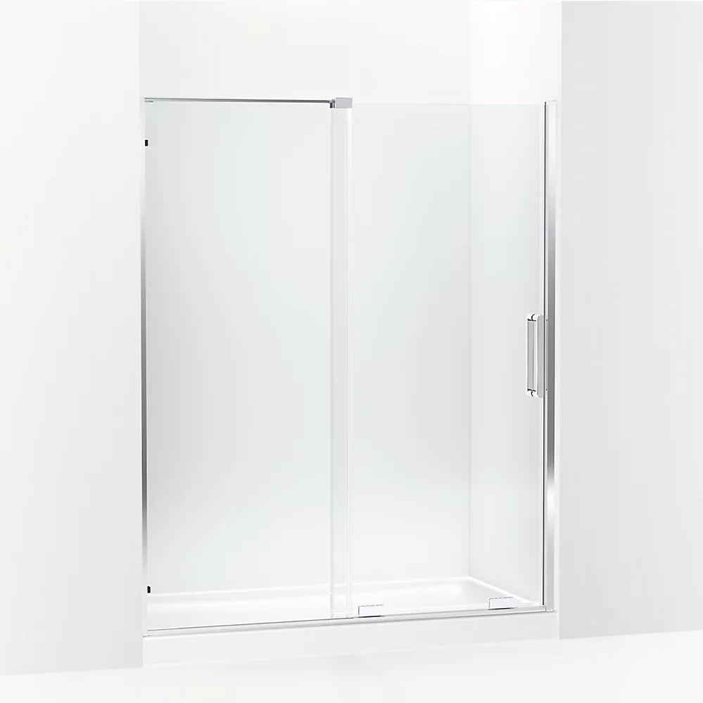 Kohler Sliding shower door, 71-3/4" H x 55-3/4 - 59-3/4" W, with 5/16" thick Crystal Clear glass