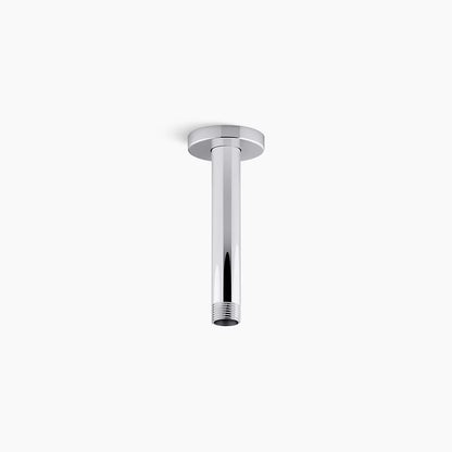 Kohler 6" ceiling-mount single-function rainhead arm and flange