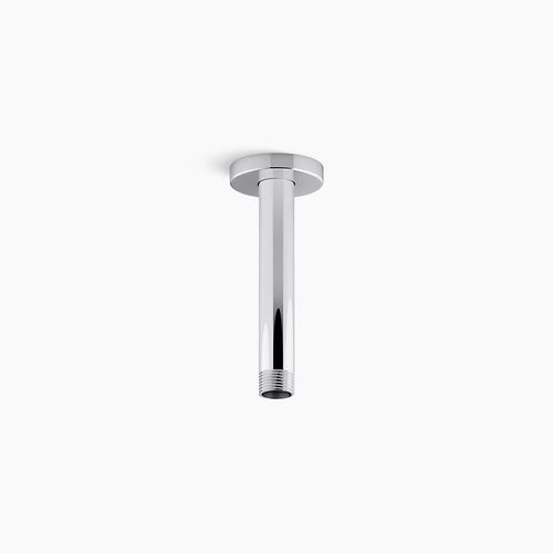 Kohler 6" ceiling-mount single-function rainhead arm and flange