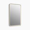 Kohler 22" x 34" rectangular lighted framed mirror