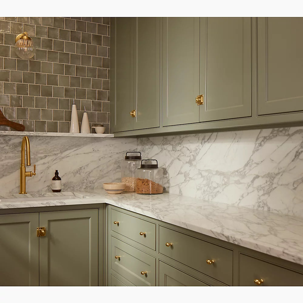 Kohler Pull-down kitchen sink faucet with three-function sprayhead