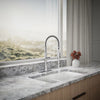 Kohler Semi-professional kitchen sink faucet with three-function sprayhead