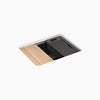 Kohler 25" undermount single-bowl workstation kitchen sink