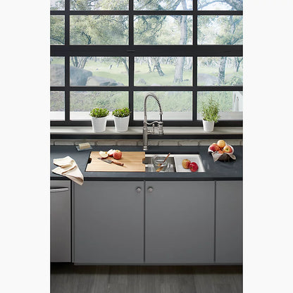 Kohler 44" undermount single-bowl workstation kitchen sink