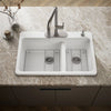 Kohler Riverby® 33" top-mount double-bowl kitchen sink