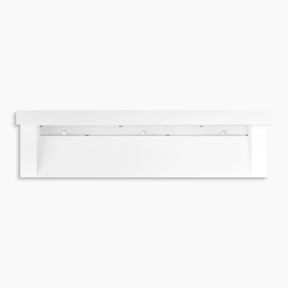 Kohler 90" wall-mount trough lavatory system with backsplash