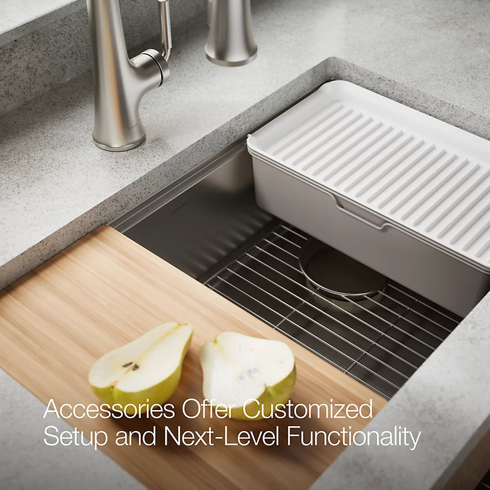 Kohler Strive® 29" undermount single-bowl workstation kitchen sink